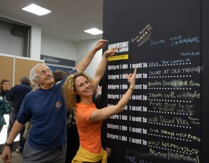 At the Globetrotters Club who have already asked Emma for a talk on her return - now that's belief in us. 